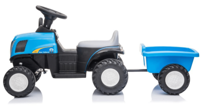 Tracteur Enfant New Holland 12V avec remorque – Image 2