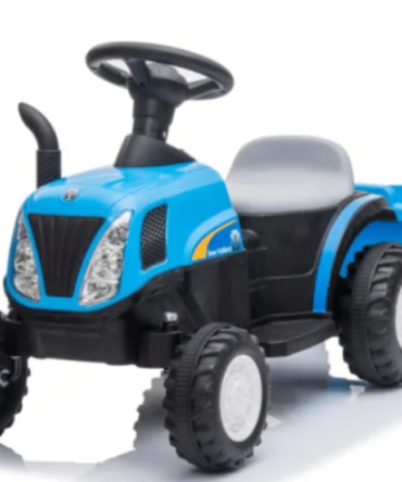 Tracteur Enfant New Holland 12V avec remorque